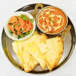 【人気メニュー】バターチキンセット Butter Chicken Set(インド料理 ジャナキ 秦町店)