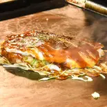 「キャベツ入りぺちゃ焼(お好み焼風)」（大玉たこ焼 あほや 帝塚山 [Big Ball “TAKOYAKI” AHOYA TEZUKAYAMA]）