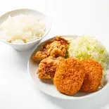 唐揚げコロッケ定食（唐揚げ達侍）