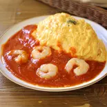 エビのトマトオムライス(オムライス専門店リトルヤミー)