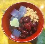 やわらか くろ豆のあんみつ（和のごはん みかづき）
