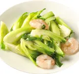 エビとチンゲン菜炒め(中国家庭料理 你好 田町店(蒲田ニーハオ田町店))