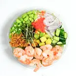 【低カロリーポキ丼】 ボイルエビ ポキ丼  Boiled shrimp poke bowl（ポキ丼キッチン）