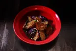 茄子のオイスターソース  Eggplant oyster sauce（SLOWJAM GARAGE singaporean cuisine）