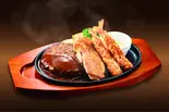 ミックス海老フライコンボ(ハンバーグ200g)(ステーキのどん 三鷹店)