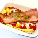 厚切りベーコン＆バター香るオムライス（手作りカフェごはん。Cafe Karanos[カラノス]）