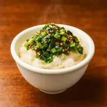 【究極のスタミナメシ】ミニニラ丼（横濱とんこつ TUKASA 関内店）