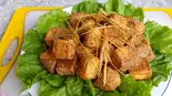 豆腐の塩炒め Dau rang muoi (Salt-roasted tofu)（ベトナム料理ハノイレストラン川崎）