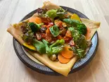 ラタトゥイユバジルガレット（人と地球に優しいカフェ はぐくみ）