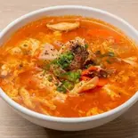 旨辛カルビスープSpicy Kalbi Soup(仙台ホルモン焼肉酒場ときわ亭高田馬場店)