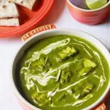 ほうれん草パニールカレー/Sag Paneer Curry（南インドエスニックレストランエローラパレス洗足池）