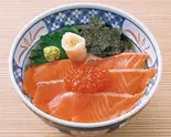 オランダ島サーモンといくら丼（横濱魚萬 新横浜店）