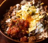 【温玉つき】ゴロゴロお肉の牛タコライス (ご飯多め) Chunky Meat Beef Taco Rice (Extra Rice)（ゴロゴロお肉の牛タコス）