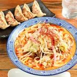 紅ちゃんぽん 餃子5個セット Red Champon Noodles and 5 Gyoza Dumpling Set Meal(じげもんちゃんぽん堺東店)