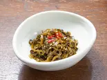 高菜のピリ辛油炒め（もつ鍋X九州おつまみ くすお千葉店）