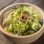 ごまねぎ温うどん hot udon with sesame＆green onion（うどん幸波）