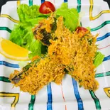NEW いわしのしそ巻きフライ梅肉添え(四季旬彩 料理人が魅せる神田和食店 桃源郷)