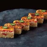 Aburiサーモン押し鮨(6貫)(Aburi TORA-熟成鮨と炙り鮨- 自由が丘店)
