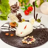 うさぎのミルクパンナコッタ（大盛無料の洋食屋さん。五つ星パスタ）