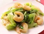 エビとチンゲン菜炒め(青梗菜炒虾仁)（香郷源）