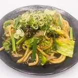 牛ホルモンうどん（とんかつ鉄板焼 がんちゃん）