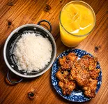 4 中華風テリヤキチキン+白ごはん+選べるドリンクセット(はらぺこ飯店)