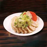 蒸し鶏のネギソース(珉珉 南千日前本店)