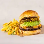 J.A. C BURGER ハラペーニョ・アボカド・チーズバーガー（MR.OLDMAN DINER）