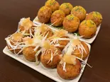ねぎポンたこ焼き8個＆カレーたこ焼き8個（松ちゃんのたこ焼き屋DX）