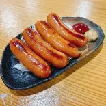 粗挽きソーセージ マスタード(4本)【ケチャップ】(【うなぎ処】鰻のはし元 清水店)