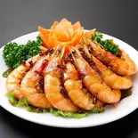 殻付きエビの塩コショウ香り焼き(龍城飯店)