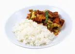 回鍋肉あんかけご飯（餃子伝説 吉野町店）