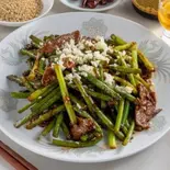 牛肉ニンニクの芽炒め（中華料理 クサカ亭）