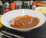 黒米厚切りロースカツカレー(ことみ食堂)