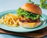 Beef100%むさしの森チーズバーガー（むさしの森珈琲 千葉駅前店）