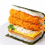 エビタルダブル(サクサク2倍)「Double Shrimp」（ポーたま 博多マルイ店 【沖縄発ポーク卵おにぎり専門店】）