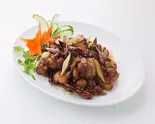 昆明風山椒が効いた唐辛子鶏(口福 食彩雲南 過橋米線)