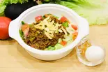 半熟卵タコライス half boil egg taco rice（タコライスショップDeep）