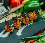 タンドリーエビ (Tandoori Prawn)4pc（マリカ 湯島店）