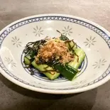 キュウリの塩昆布（たこのひとやすみ）