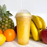 ピーチ×オレンジスムージー Peach x Orange Smoothie(【ヘルシーアサイーボウル】&【グリークヨーグルト】 GOODスムージー 錦糸町店 Acai Bowls and Smoothies)