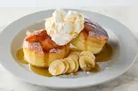 【ブリュレ】メープルバナナホイップスフレパンケーキ(2個付き)Maple Banana Whips Brulee Souffle Pancake（しっとりパンケーキ 恋するスフレ 南6条西）