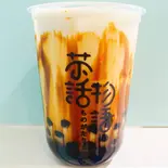 黒糖ジャスミン緑茶ミルクティー（無双タピオカ 蘭州牛肉麵）