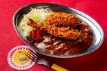 カニクリームコロッケ＆エビフライカレー（元祖金沢チャンピオンカレーデリバリー 豊中店）