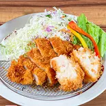 【単品】豚ロースかつカニコロッケ(醤屋万吉のうどん)