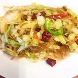 春雨とキャベツ炒め(けいぐん飯店)