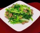 小松菜と牛肉炒め Rau cai xao bo（Minh Nhat Quan草加店）