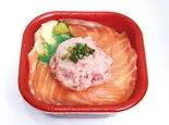サーモンネギトロ丼（海鮮丼しろくま 熱田店）
