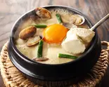 ✨〚❌辛くない❗鍋❓〛白いスンドゥブチゲ＆ライスセット White soup sundubu＆Rice（Mr.チキン 戸田店）