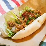 ホットドッグ プルコギトッピング(Fuu's Hotdog)